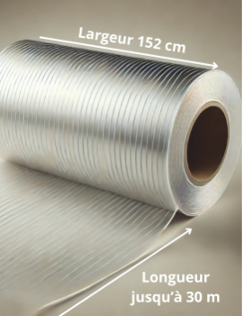 Film Reeded Glass 13 mm - Effet verre strié