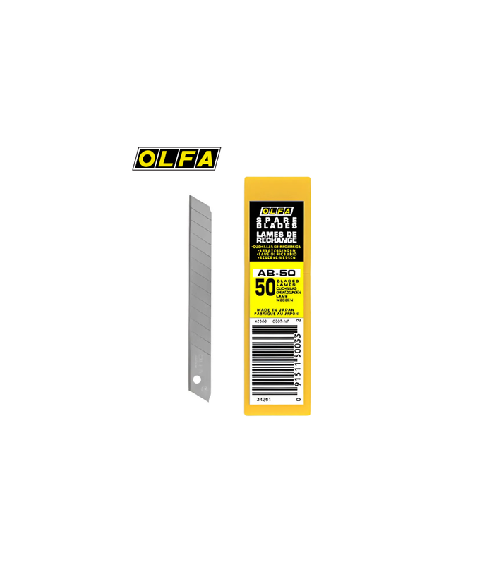 Lames OLFA 9mm (50) - AB50