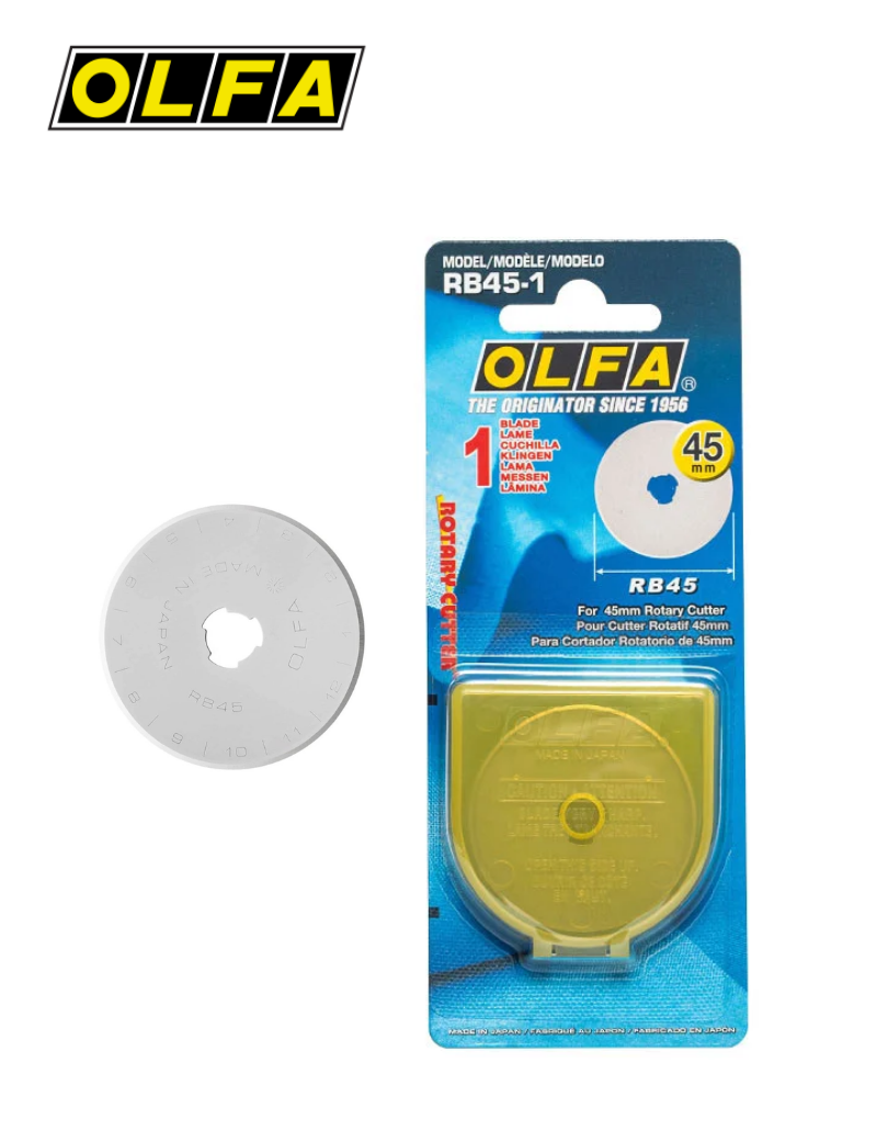Lame pour cutter rotatif OLFA 45mm - RB45 Lame pour cutter rotatif OLFA 45mm - RB45