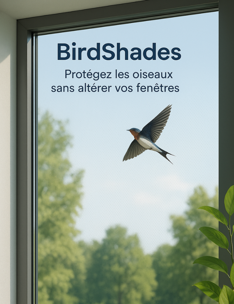 BirdShades - Film anti collisions d’oiseaux