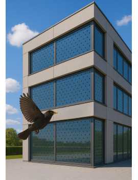 🐦 Film anti-collision pour oiseaux Solar Gard WingSafe