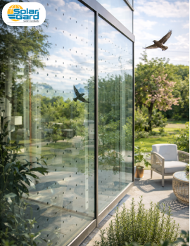 Film anti-collision oiseaux – WingSafe Black Dot