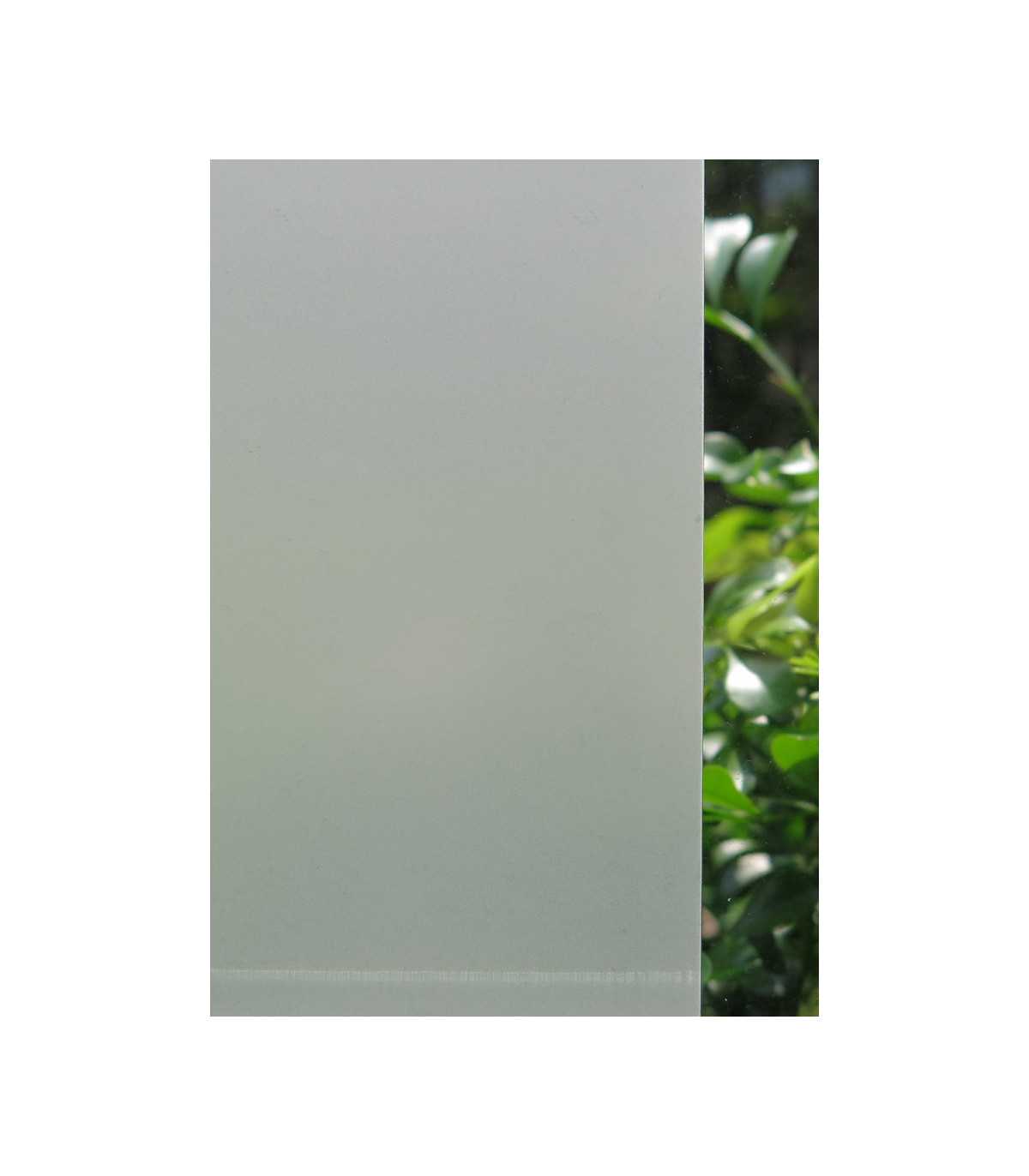 EASY PROTEC Film pour vitrage adhésif Dépoli Gris Givré Anti Regard 250x90  cm