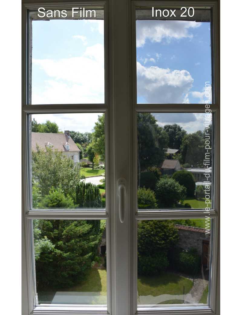 Stainless Steel 20 - Inox 20 film réfléchissant efficace et discret Saint-Gobain Solar Gard