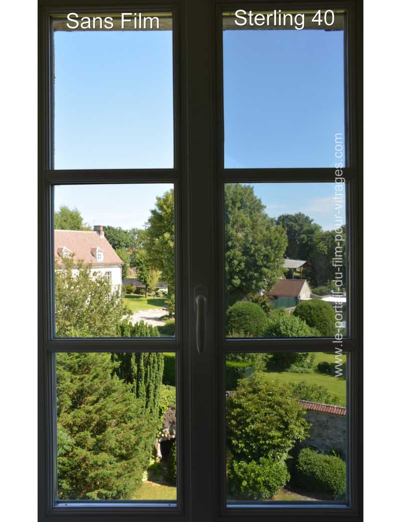 Sterling 40 - Film sélectif anti-chaleur, Anti-éblouissement efficace Solargard St Gobain