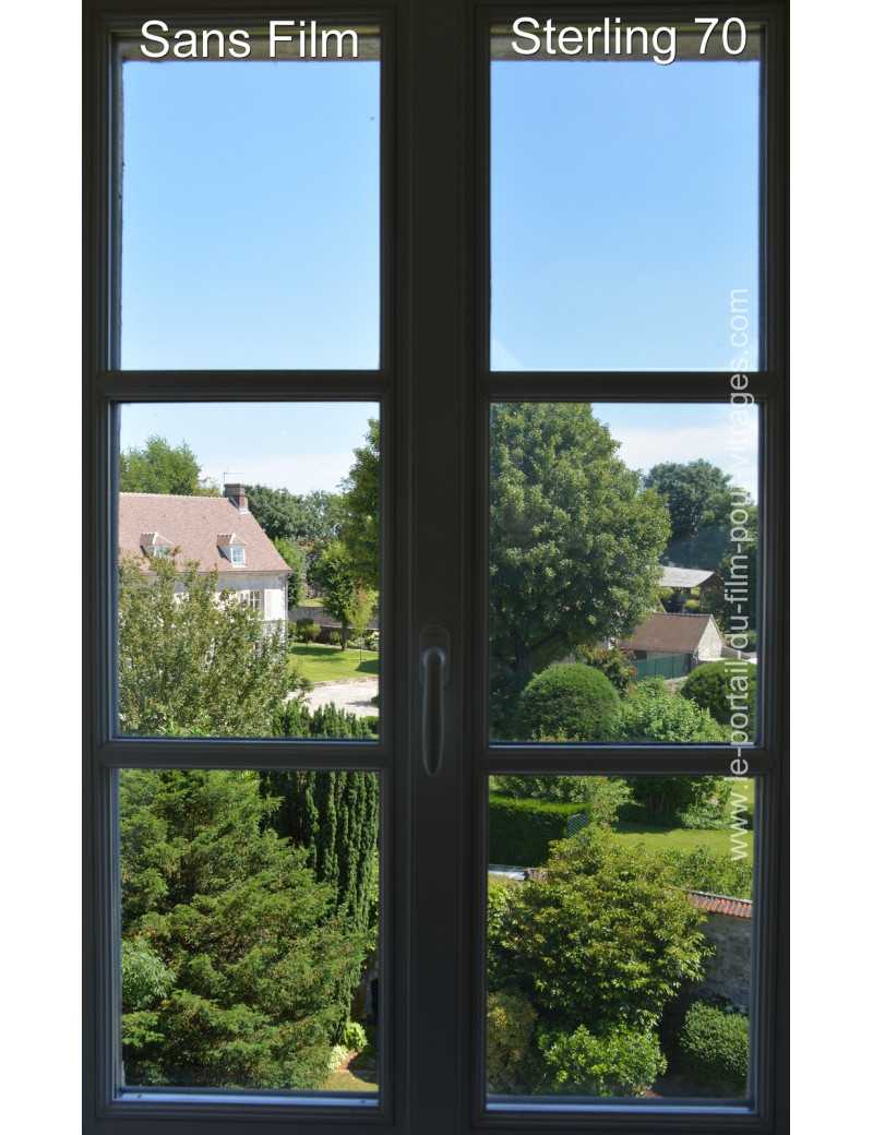 Sterling 70 - Film sélectif anti-chaleur lumineux Solargard St Gobain