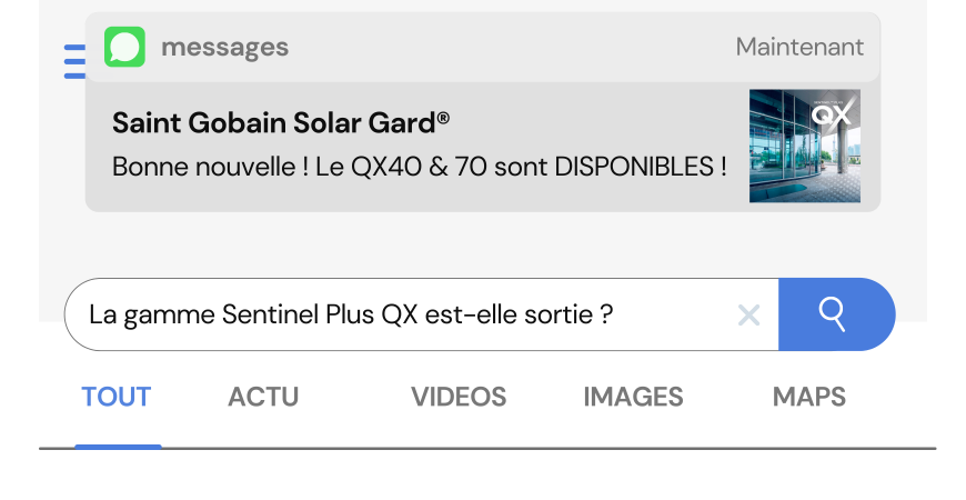 La nouvelle série de films Solar Gard® Sentinel ™ Plus QX 